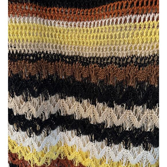 Wales Bonner CROCHET Macramé Fringed MAXI Dress SZ M/L RT $2195 - Picture 4 of 5